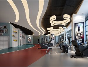 10-健身房MAX模型/健身房场景模型