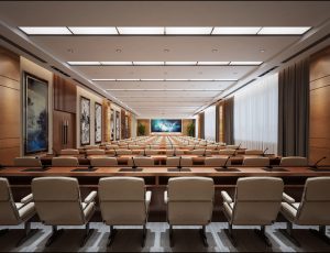 11-会议室/培训室MAX模型/开会培训室场景模型