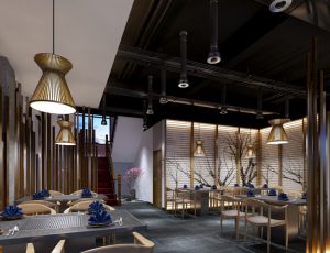 32-餐厅/自助餐厅/火锅店/MAX模型餐厅/自助餐厅/火锅店场景模型