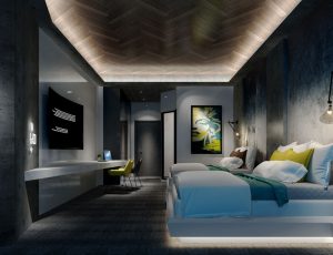 60-酒店客房/单间标间MAX模型酒店客房/单间标间场景模型