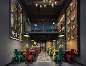 49-餐厅/自助餐厅/火锅店/MAX模型餐厅/自助餐厅/火锅店场景模型