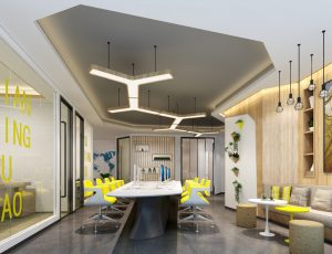 42-办公室MAX模型/办公大厅场景模型