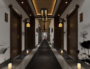 19-走廊/电梯间MAX模型/过道/电梯间场景模型