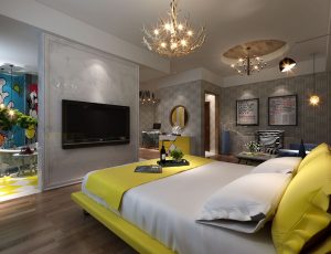 82-酒店客房/单间标间MAX模型酒店客房/单间标间场景模型