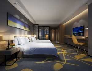 74-酒店客房/单间标间MAX模型酒店客房/单间标间场景模型