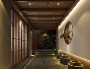 10-走廊/电梯间MAX模型/过道/电梯间场景模型