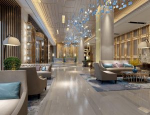 09-酒店大堂MAX模型/酒店大堂场景模型