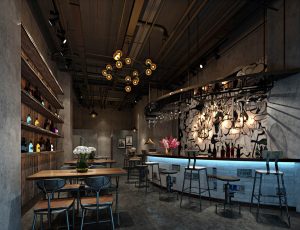 03-酒吧MAX模型/公装工装KTV酒吧场景模型