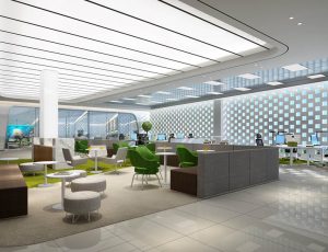 29-办公室MAX模型/办公大厅场景模型