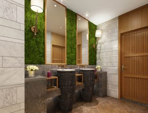 10-酒店卫生间MAX模型/公共卫生间场景模型