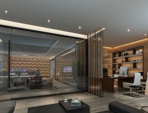 36-办公室MAX模型/办公大厅场景模型