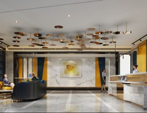 25-酒店大堂MAX模型/酒店大堂场景模型