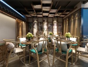 41-餐厅/自助餐厅/火锅店/MAX模型餐厅/自助餐厅/火锅店场景模型