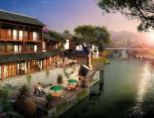 [49]MAX建筑效果图模型/室外鸟瞰/景观/单体建筑MAX模型