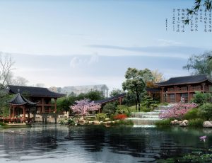 [74]MAX建筑效果图模型/室外鸟瞰/景观/单体建筑MAX模型