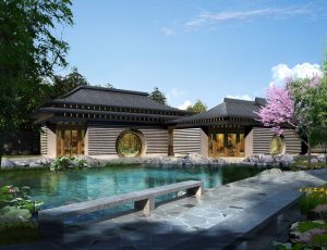 [83]MAX建筑效果图模型/室外鸟瞰/景观/单体建筑MAX模型