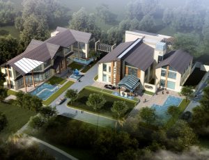 [121]MAX建筑效果图模型/室外鸟瞰/景观/单体建筑MAX模型