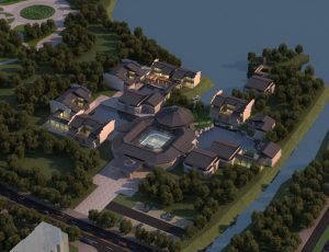 [37]MAX建筑效果图模型/室外鸟瞰/景观/单体建筑MAX模型