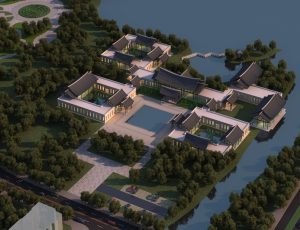 [38]MAX建筑效果图模型/室外鸟瞰/景观/单体建筑MAX模型