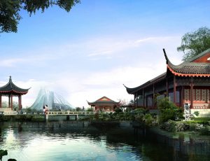 [09]MAX建筑效果图模型/室外鸟瞰/景观/单体建筑MAX模型