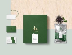 [21]包装系列——标签纸袋/包装纸/茶叶包装样机