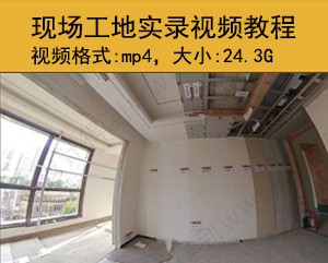 [017]现场工地实录教程丨售价5000W的豪宅施工全过程丨24G