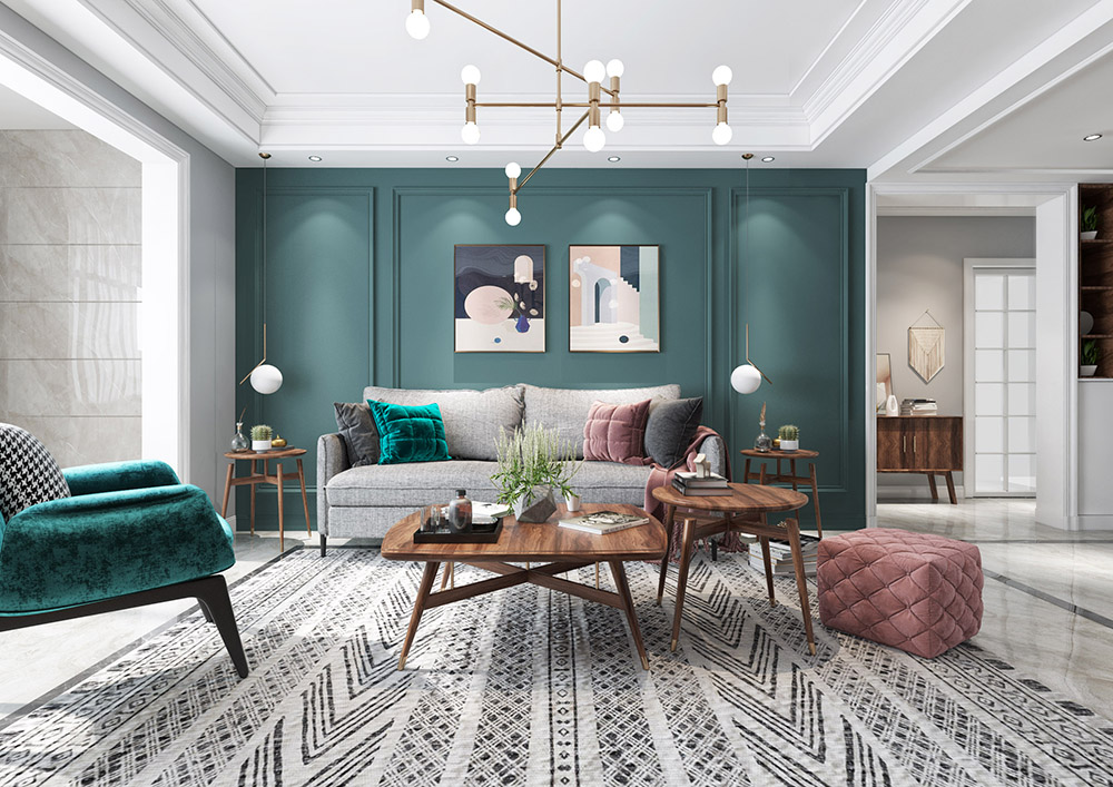 625-客厅模型/客餐厅/会客厅/起居室/3D模型