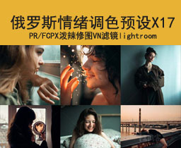 [45]俄罗斯情绪胶片lr预设PS人像调色PR/FCPX泼辣修图VN滤镜lightroom