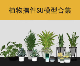 [109]植物摆件SU模型合集大师sketchup家具模型下载