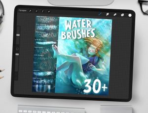 [B-1]30款关于水的Procreate 笔刷